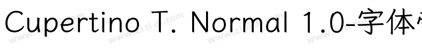 Cupertino T. Normal 1.0字体转换